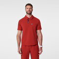 FIGS x Team USA Polo Scrub Top - Team USA Red
