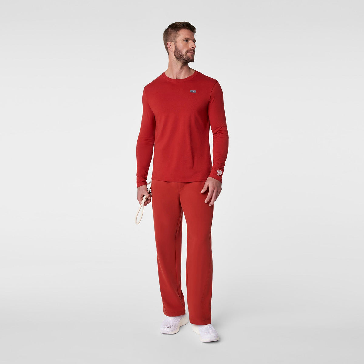 FIGS x Team USA Long-Sleeve Underscrub - Team USA Red