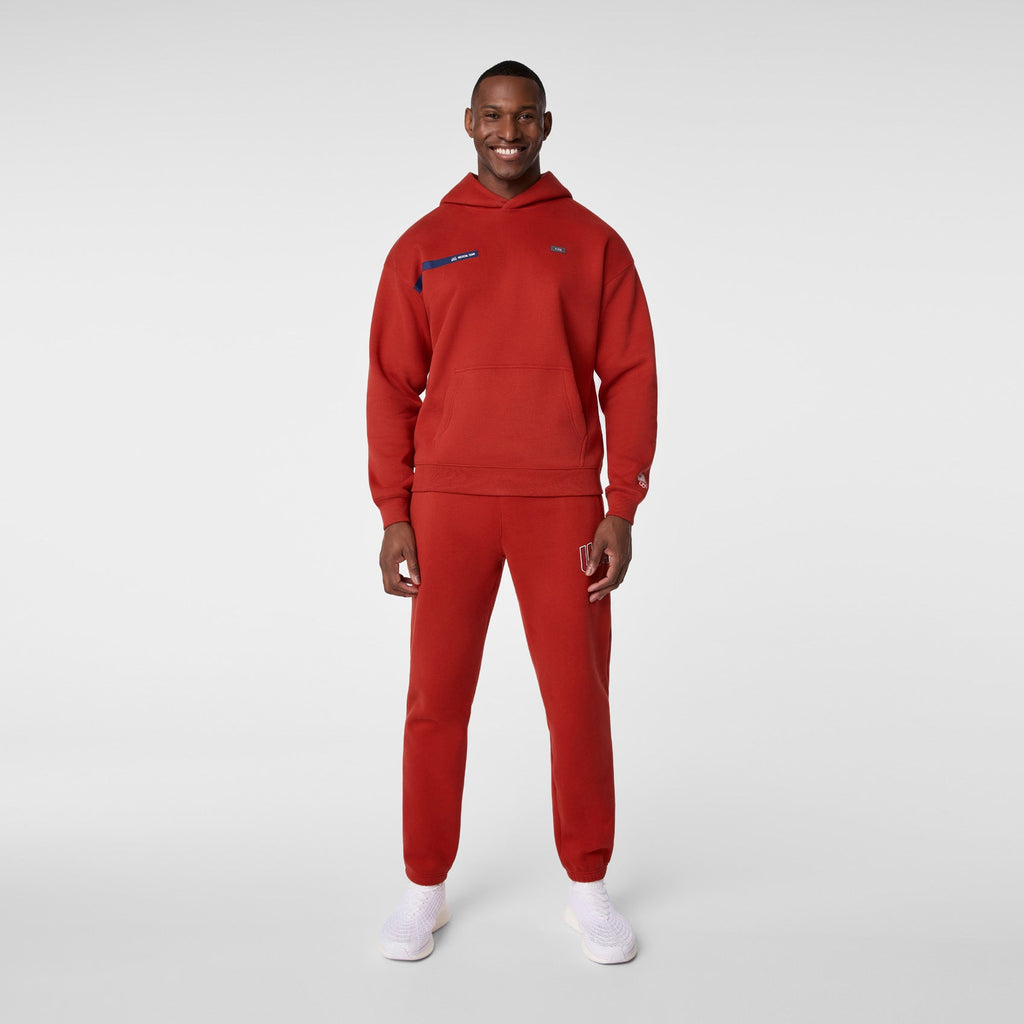 FIGS x Team USA Hoodie Sweatshirt - Team USA Red