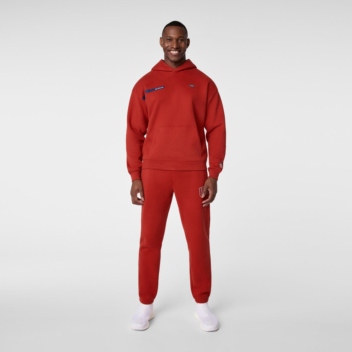 FIGS x Team USA Hoodie Sweatshirt - Team USA Red