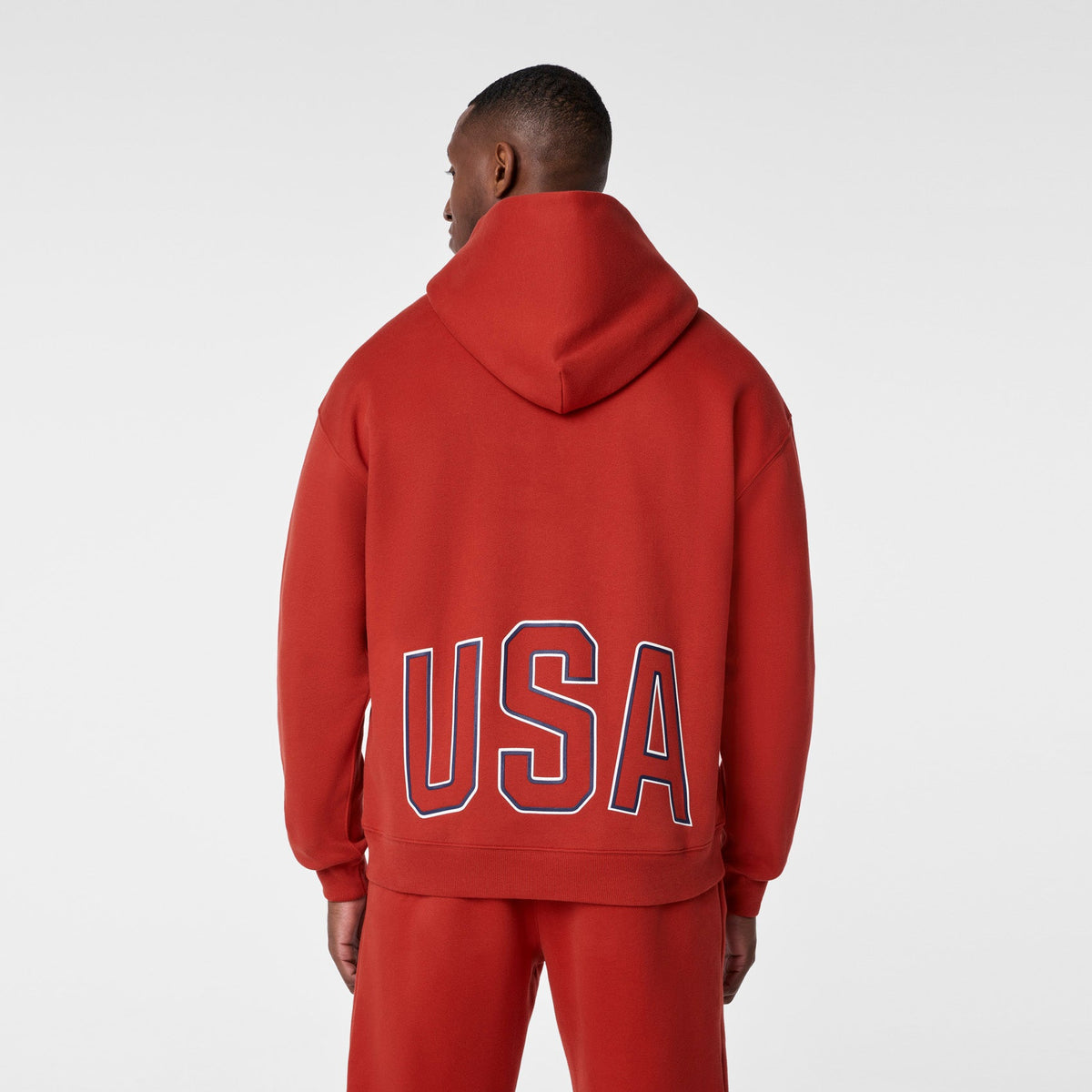 FIGS x Team USA Hoodie Sweatshirt - Team USA Red