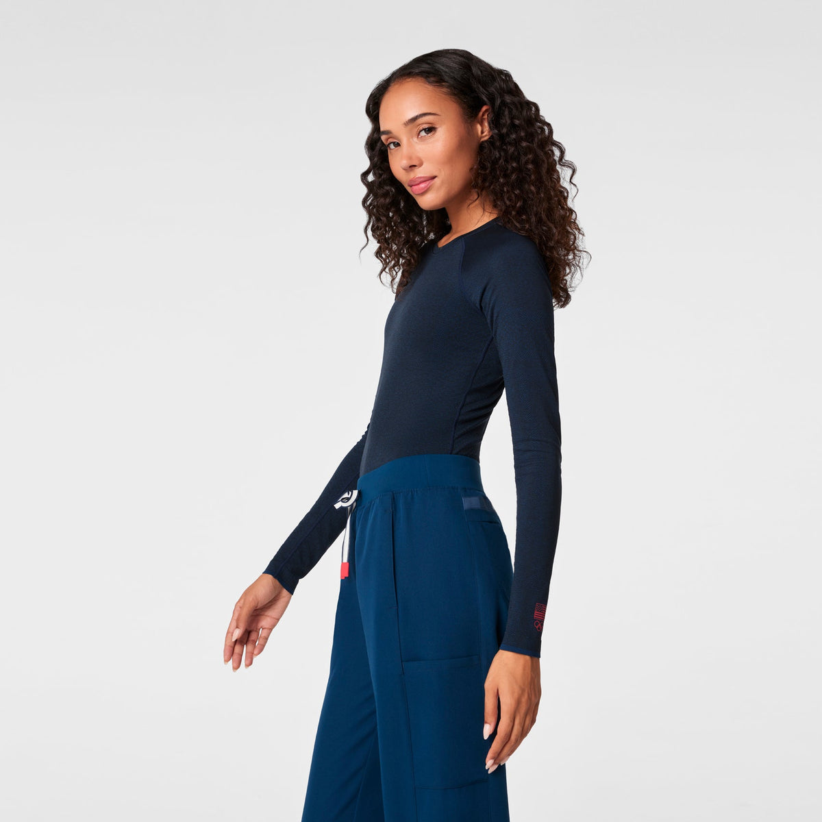 FIGS x Team USA Salta Long-Sleeve Underscrub - Team USA Blue