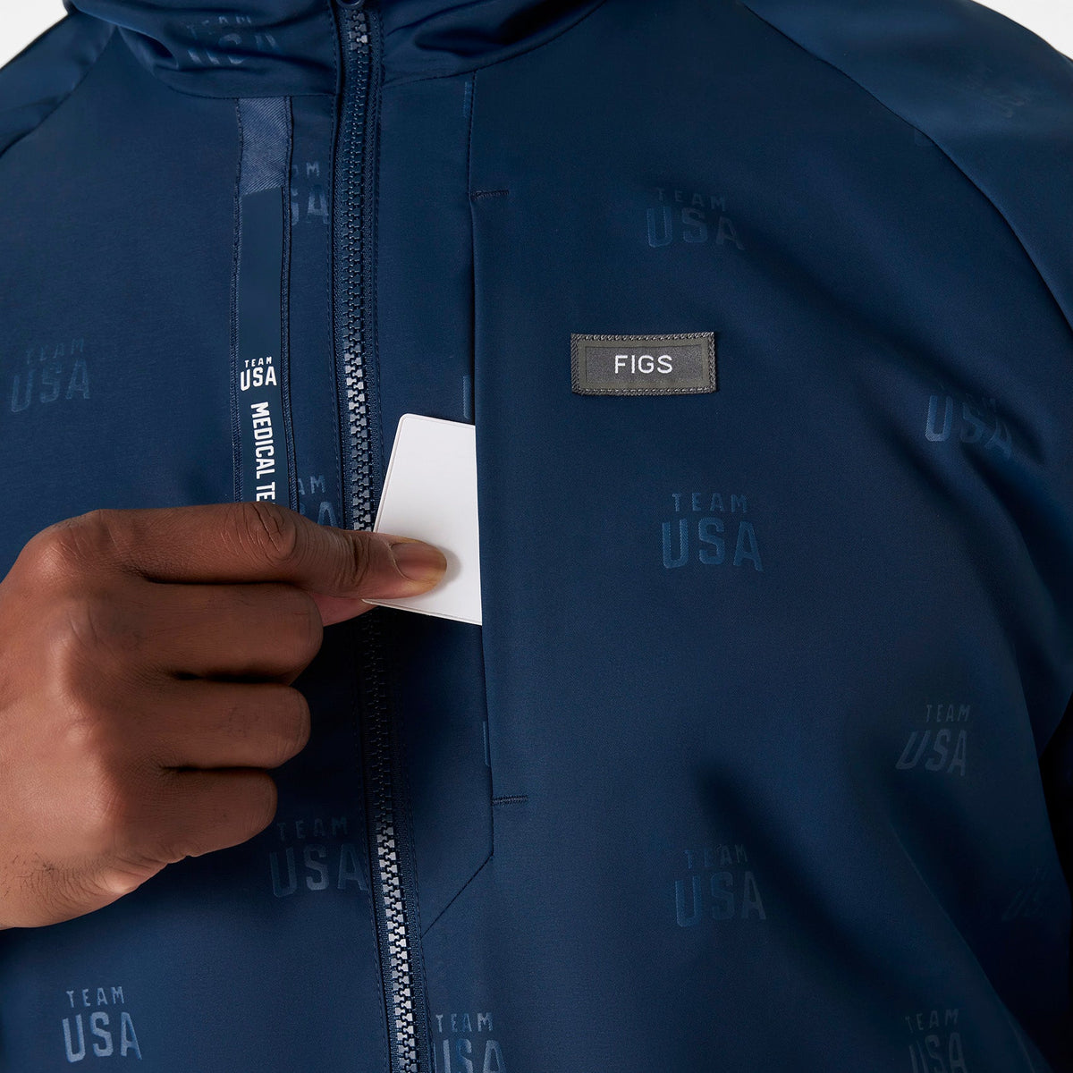 FIGS x Team USA On-Shift Stadium Jacket™ - Team USA Blue