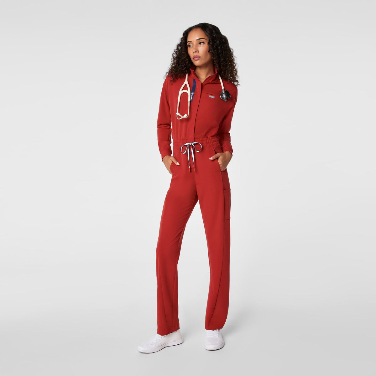 FIGS x Team USA Straight-Leg ScrubJumpsuit™ - Team USA Red