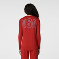 FIGS x Team USA Long-Sleeve Underscrub - Team USA Red