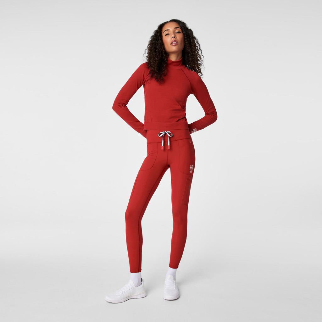 FIGS x Team USA ScrubLegging™ - Team USA Red