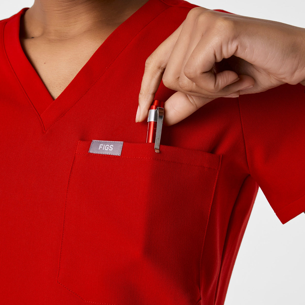 Catarina Scrub Top™ - Winning Red