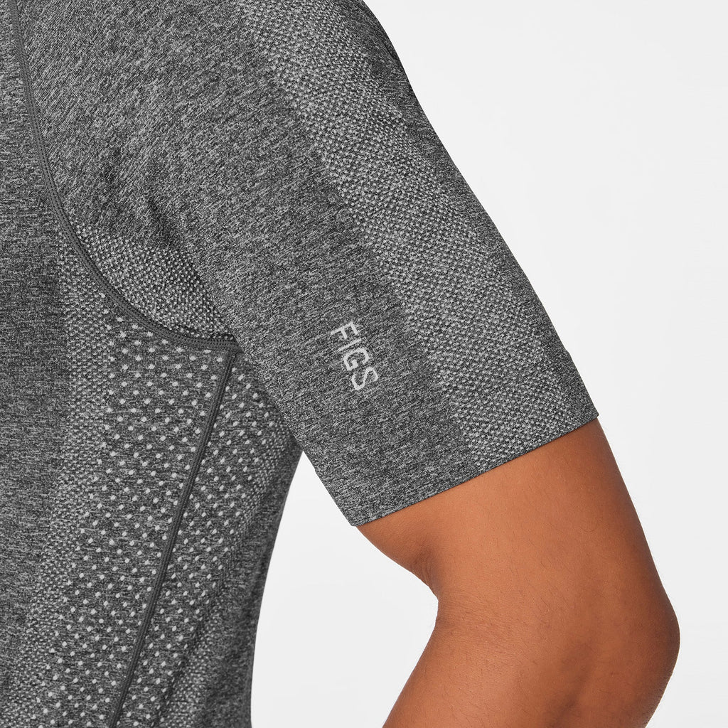 Makato Seamless Short-Sleeve Underscrub - Graphite