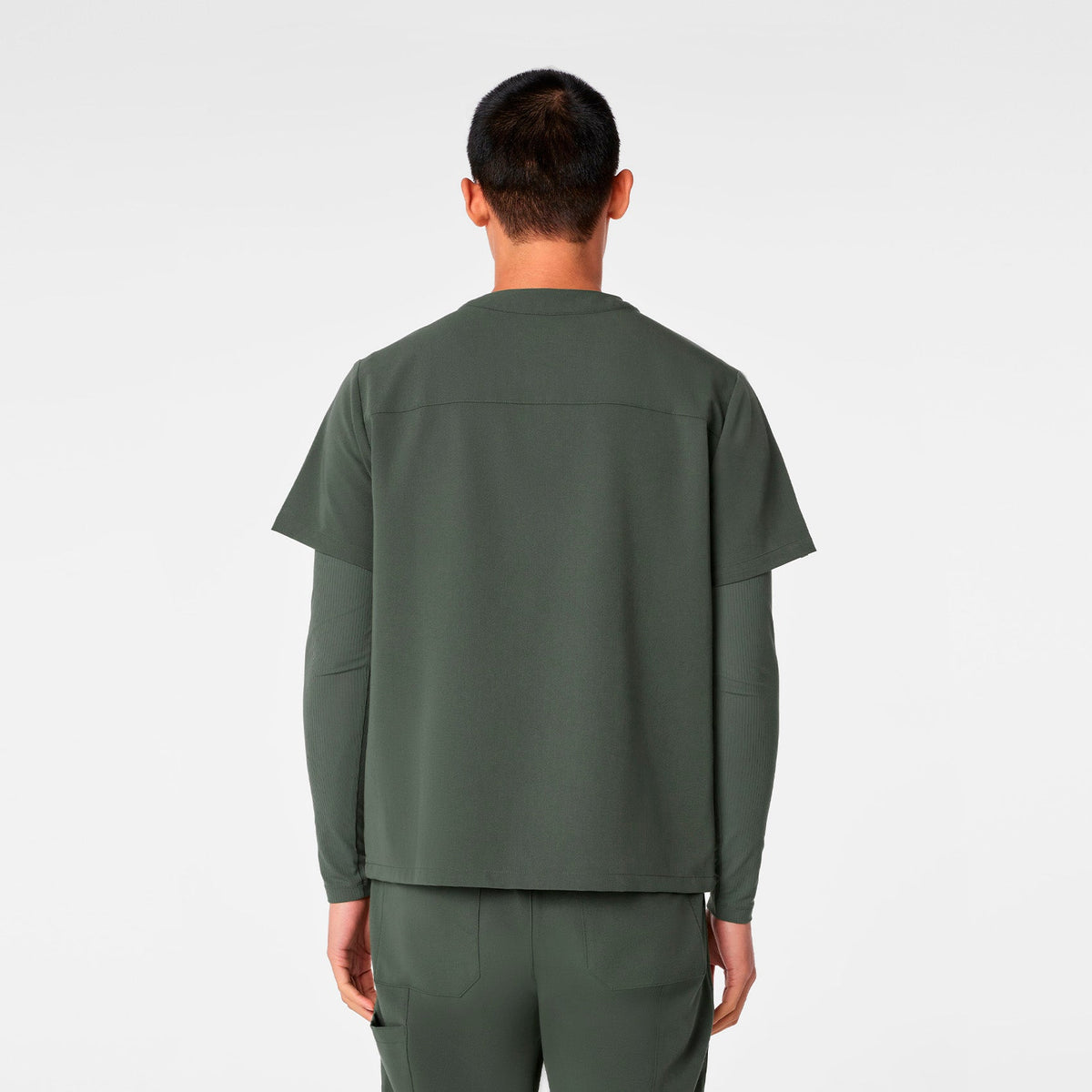 Surrey V-Neck Scrub Top - Moss