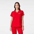 Catarina Scrub Top™ - Pop Red