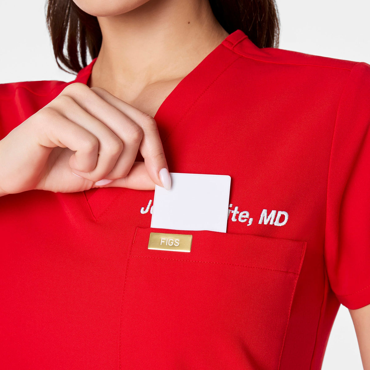 Catarina Scrub Top™ - Pop Red