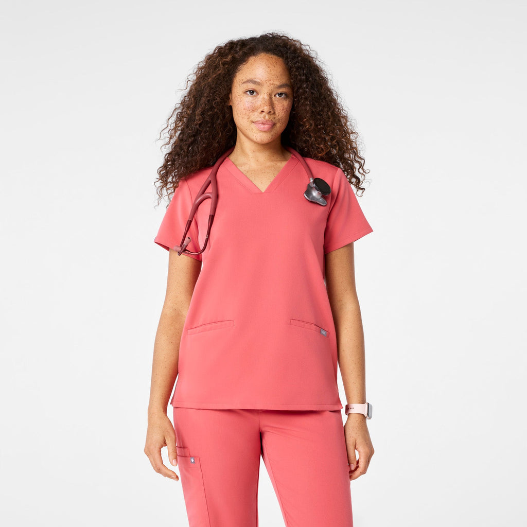 Casma Scrub Top™ - Pulmonary Pink