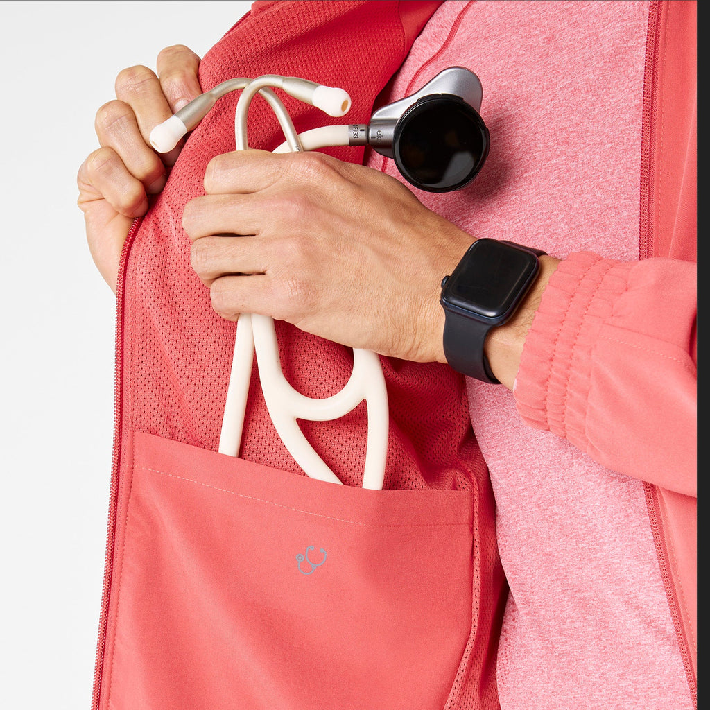 Cobaki Scrub Jacket - Pulmonary Pink