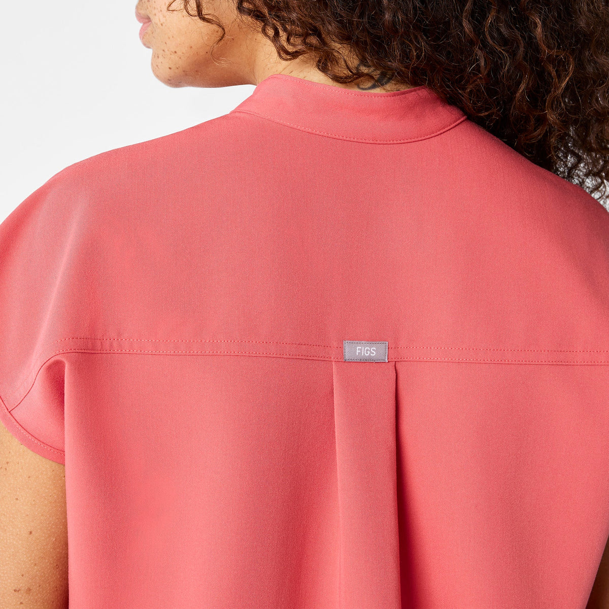 Rafaela Oversized Scrub Top™ - Pulmonary Pink