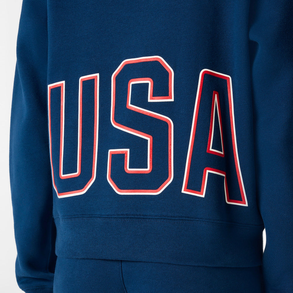 FIGS x Team USA Hoodie Sweatshirt - Team USA Blue