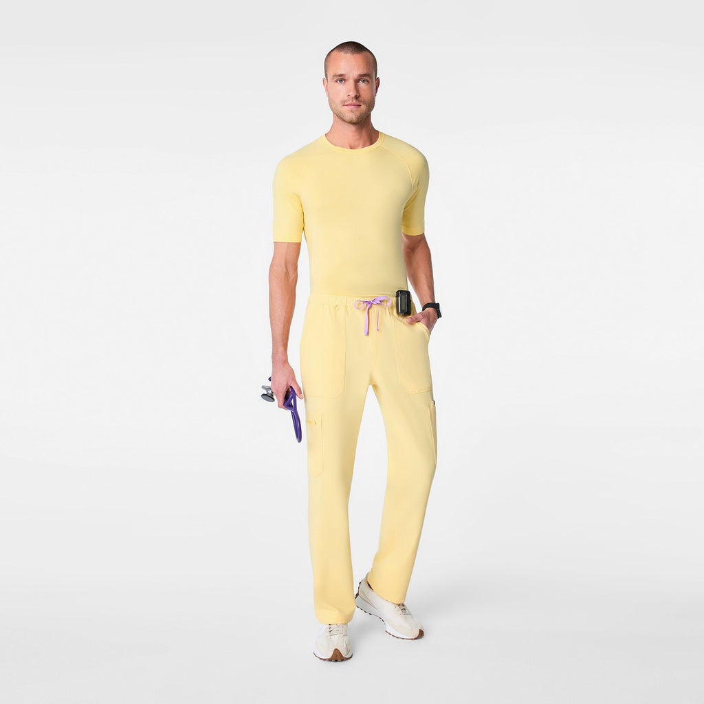 Makato Seamless Short-Sleeve Underscrub - Butter Yellow