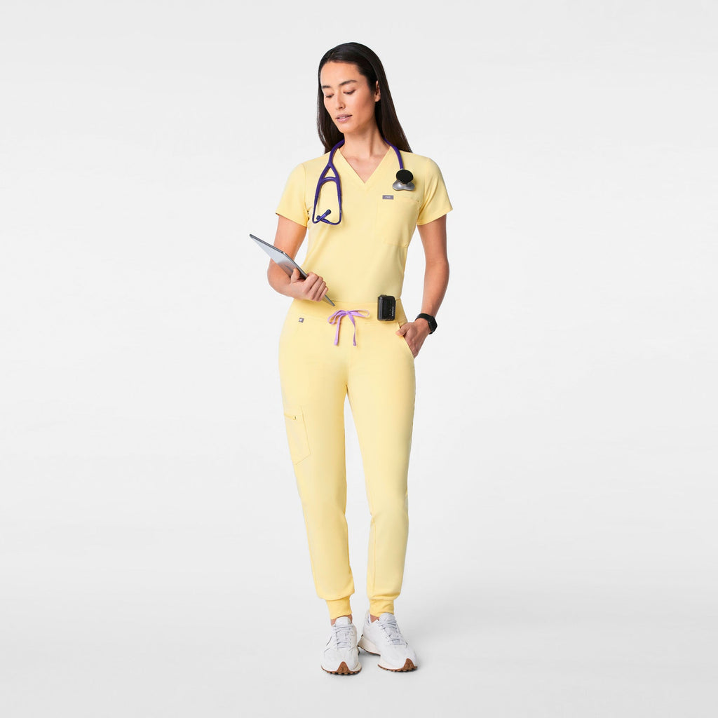 Zamora Jogger Scrub Pant™ - Butter Yellow