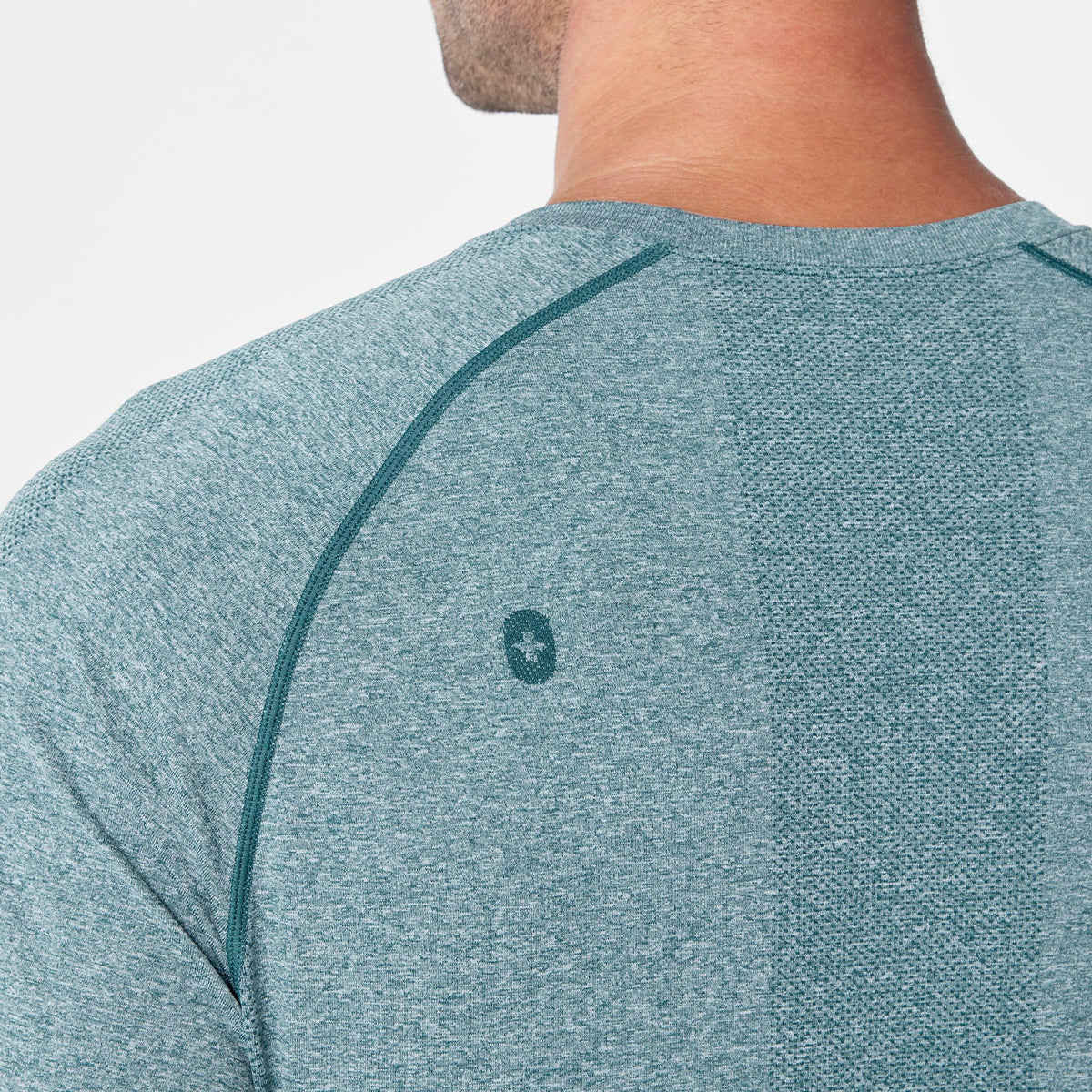 Makato Seamless Long-Sleeve Underscrub - Caribbean Blue