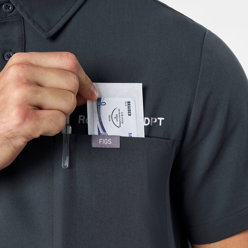 Eugene Polo Scrub Top - Dark Harbor