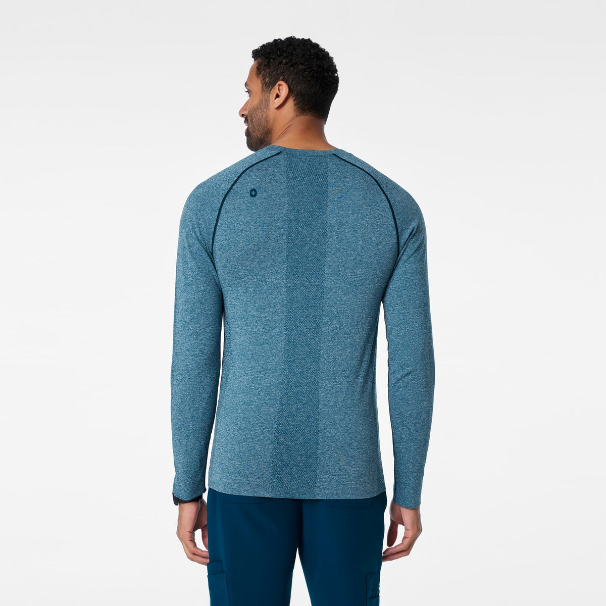 Makato Seamless Long-Sleeve Underscrub - Deep Reef