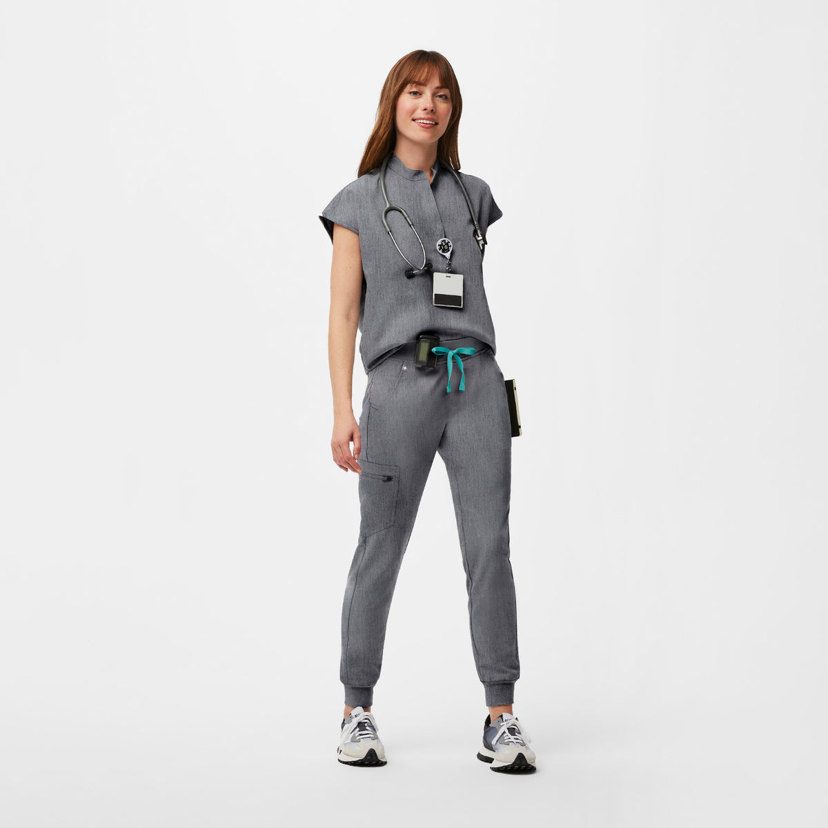 Rafaela Oversized Scrub Top™ - Graphite