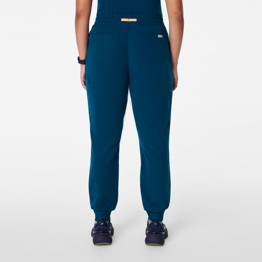 Uman High-Rise Jogger Scrub Pant - Deep Reef
