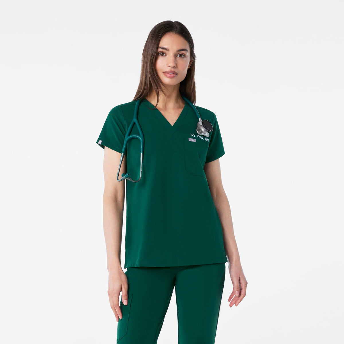 Catarina Scrub Top™ - Forest Green