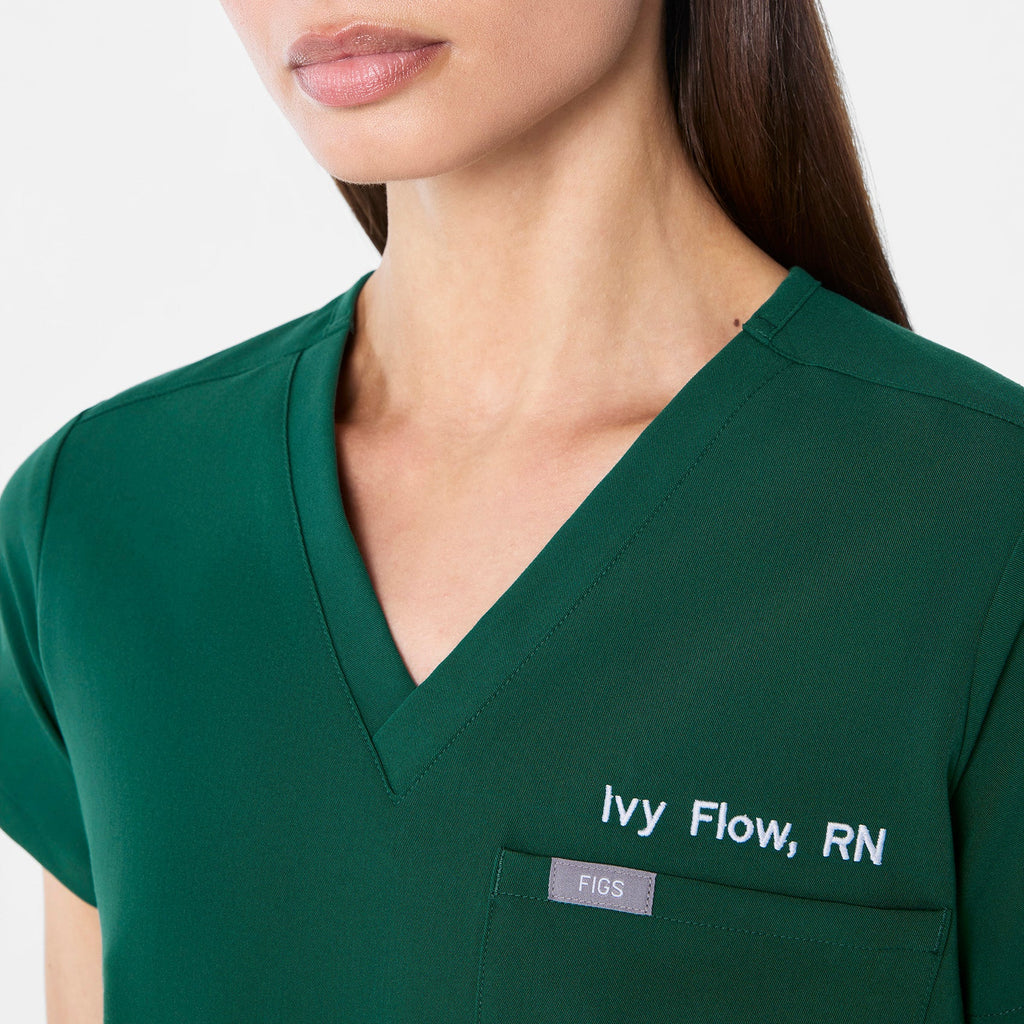 Catarina Scrub Top™ - Forest Green