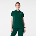 Montex Relaxed Scrub Top - Forest Green