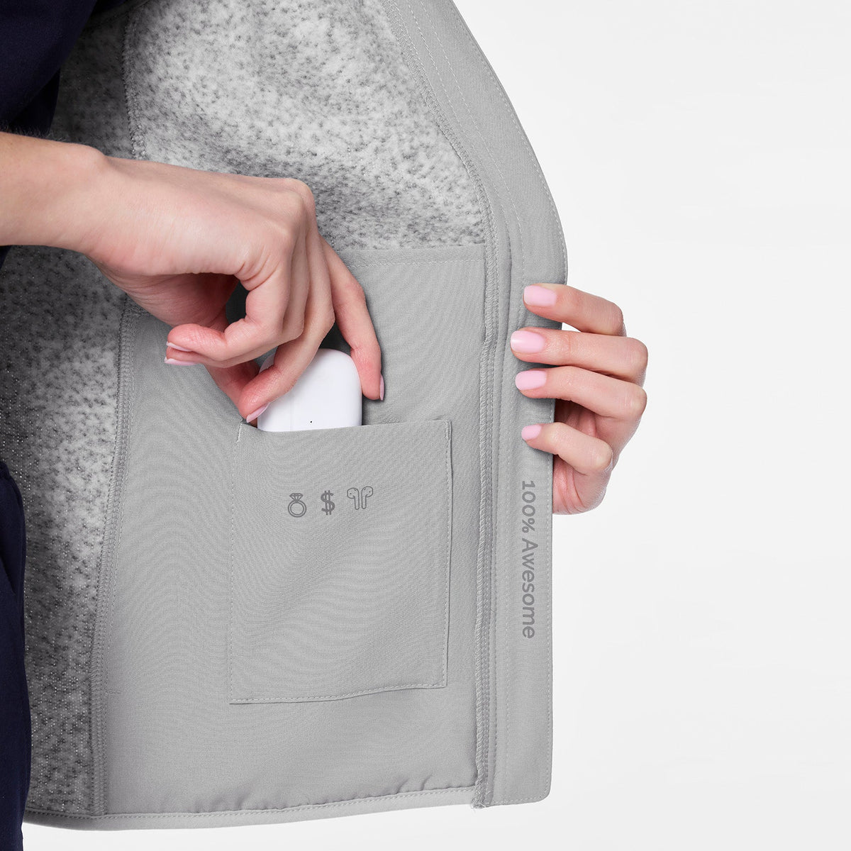 On-Shift Sweater Knit Vest™ - Heather Light Grey