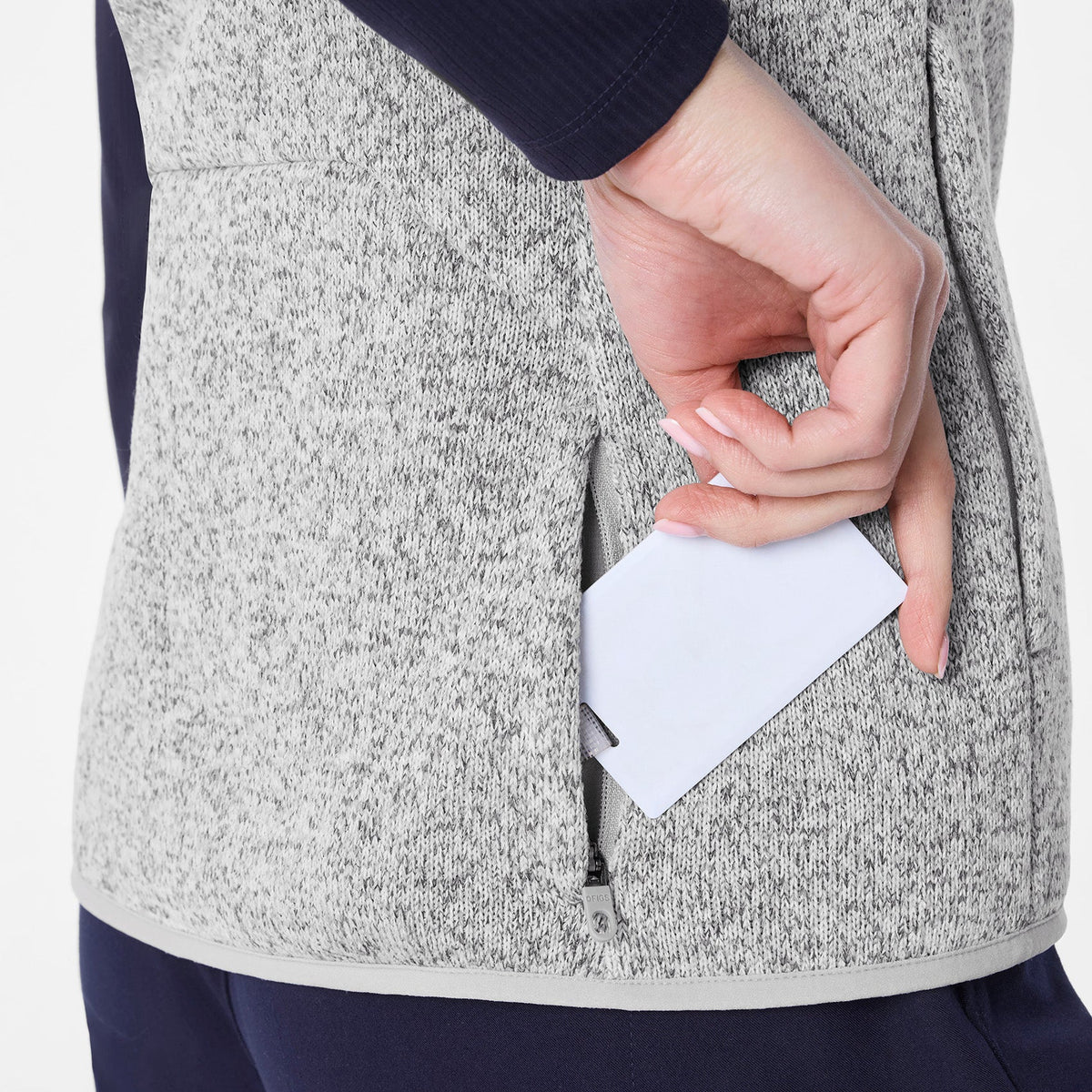 On-Shift Sweater Knit Vest™ - Heather Light Grey
