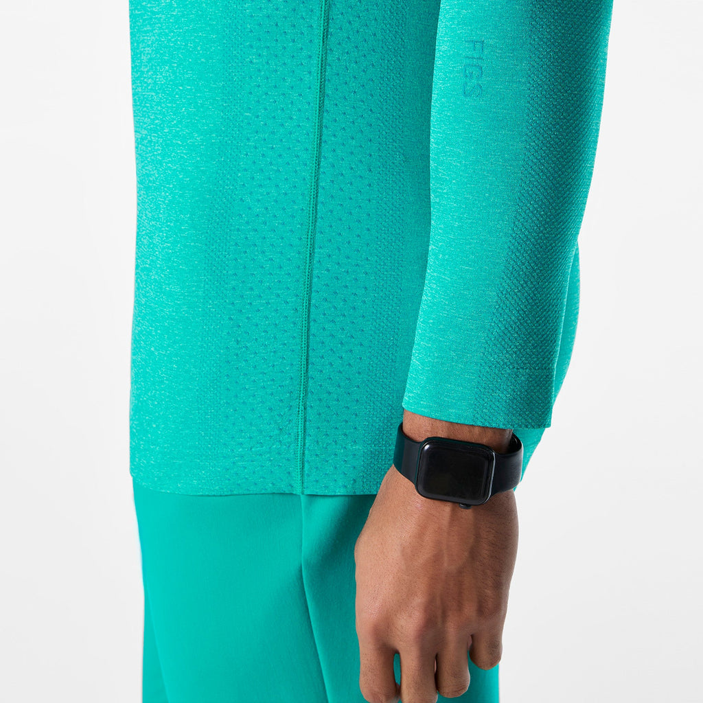 Makato Seamless Long-Sleeve Underscrub - Lagoon