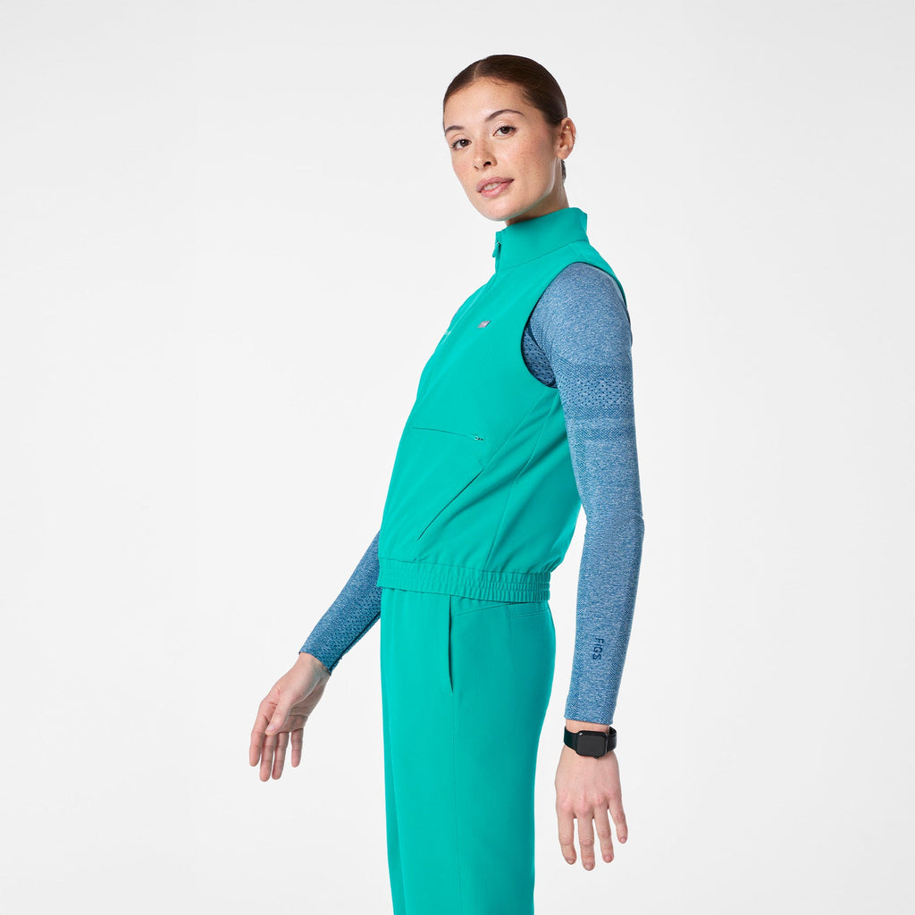 Sydney Scrub Vest - Lagoon