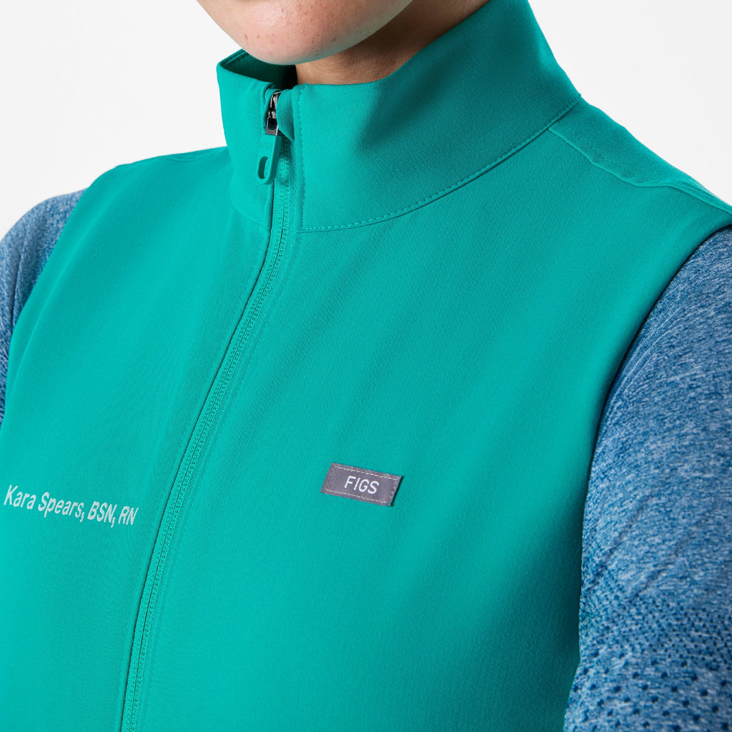 Sydney Scrub Vest - Lagoon