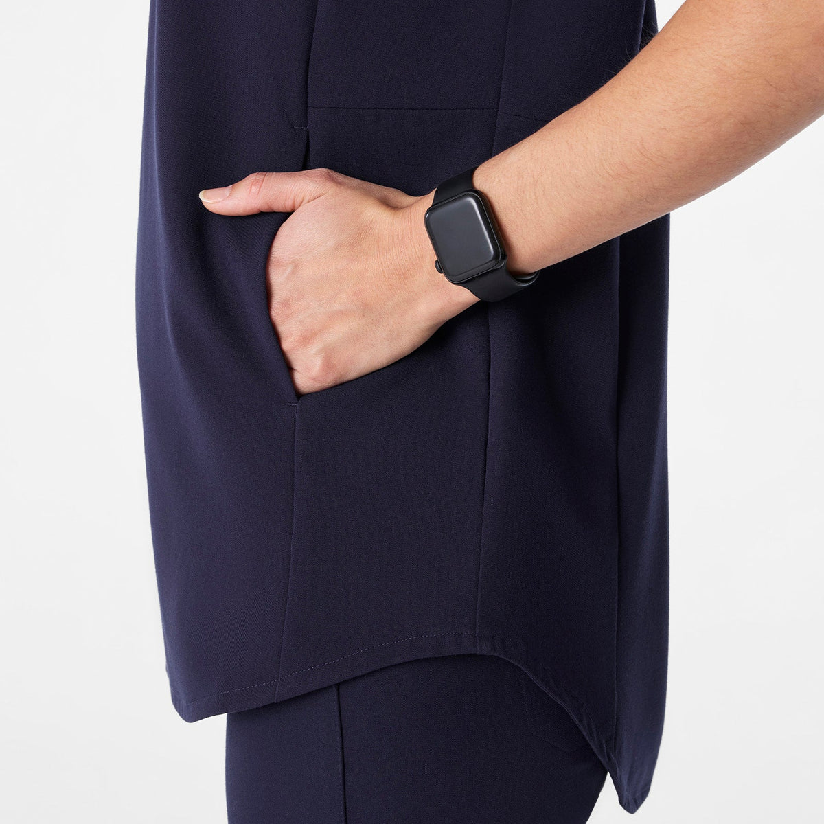 Addison Tunic Scrub Top - Navy