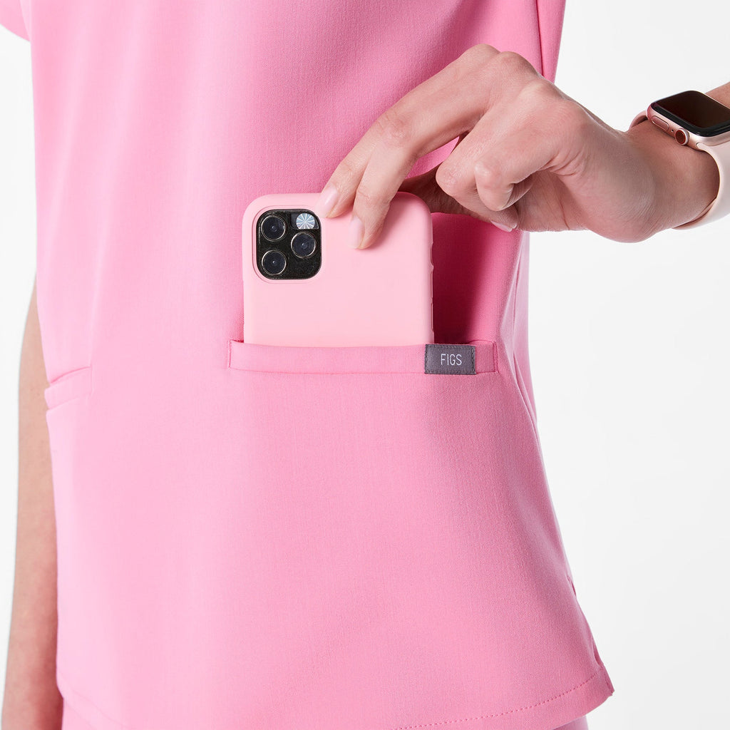 Casma Scrub Top™ - Sunrise Pink