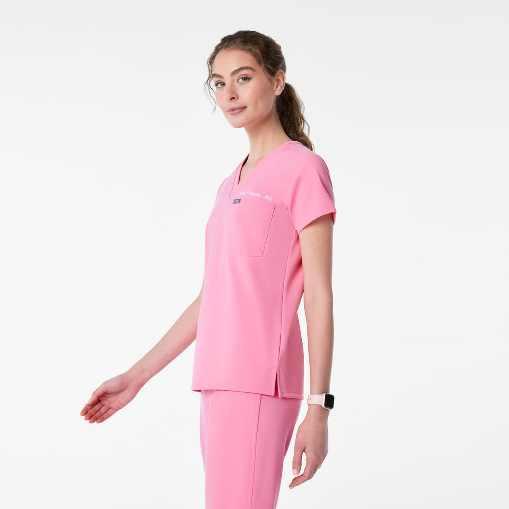 Catarina Scrub Top™ - Sunrise Pink