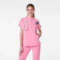 Montex Relaxed Scrub Top - Sunrise Pink