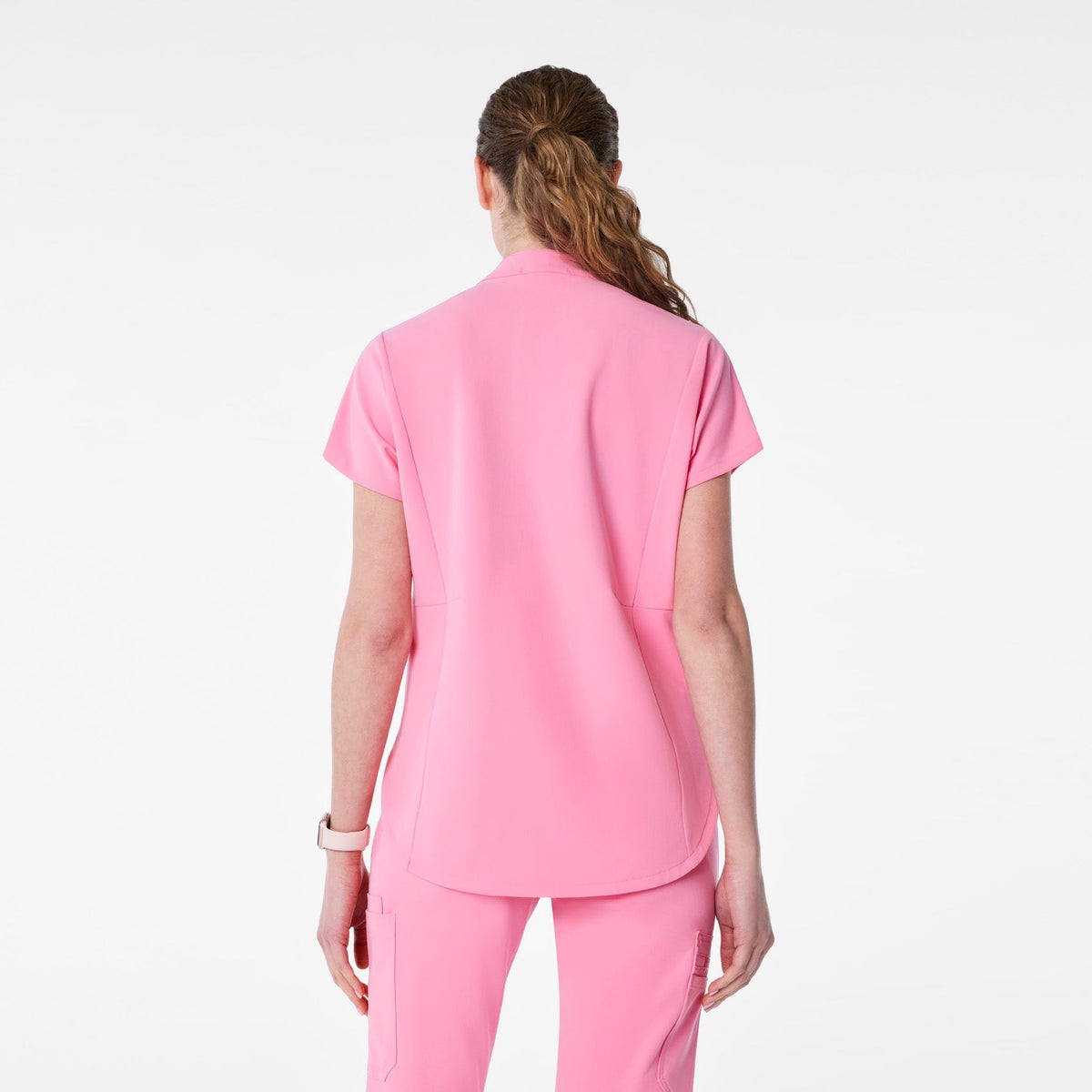 Montex Relaxed Scrub Top - Sunrise Pink