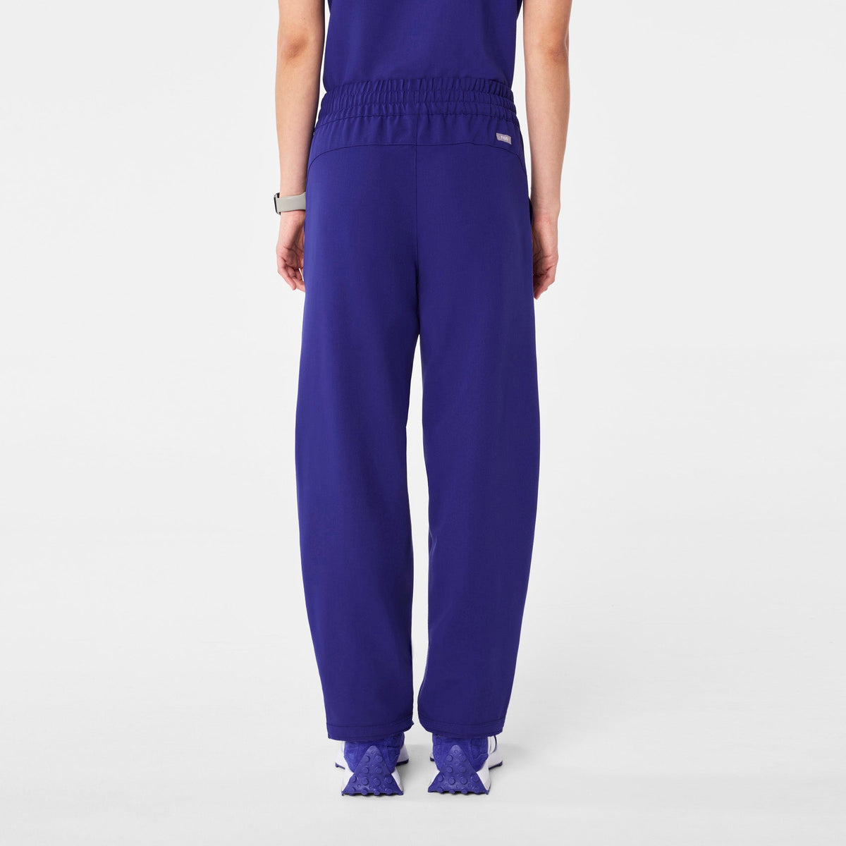 Giuliana High-Rise Barrel-Leg Scrub Pant - Deep Royal Blue
