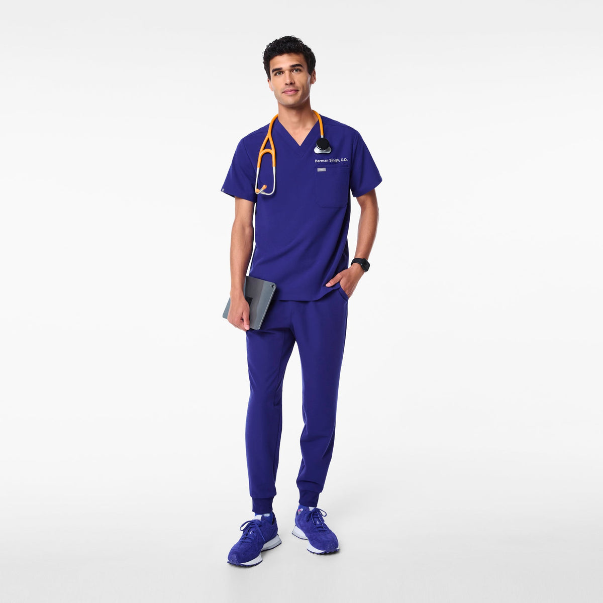Leon Scrub Top™ - Deep Royal Blue