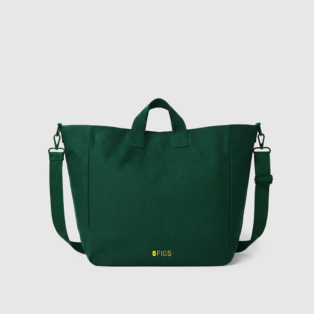 A Very Large Needle Detachable Strap Tote - Forest Green