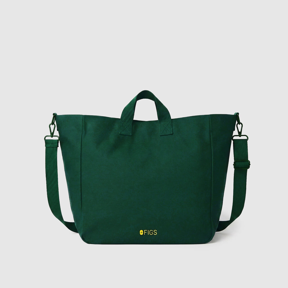 A Very Large Needle Detachable Strap Tote - Forest Green