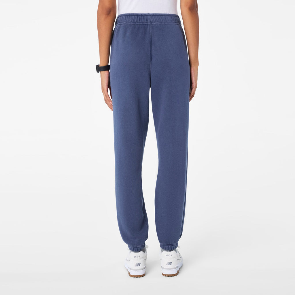 Hayden Vintage Wash Jogger Sweatpants - Quiet Navy