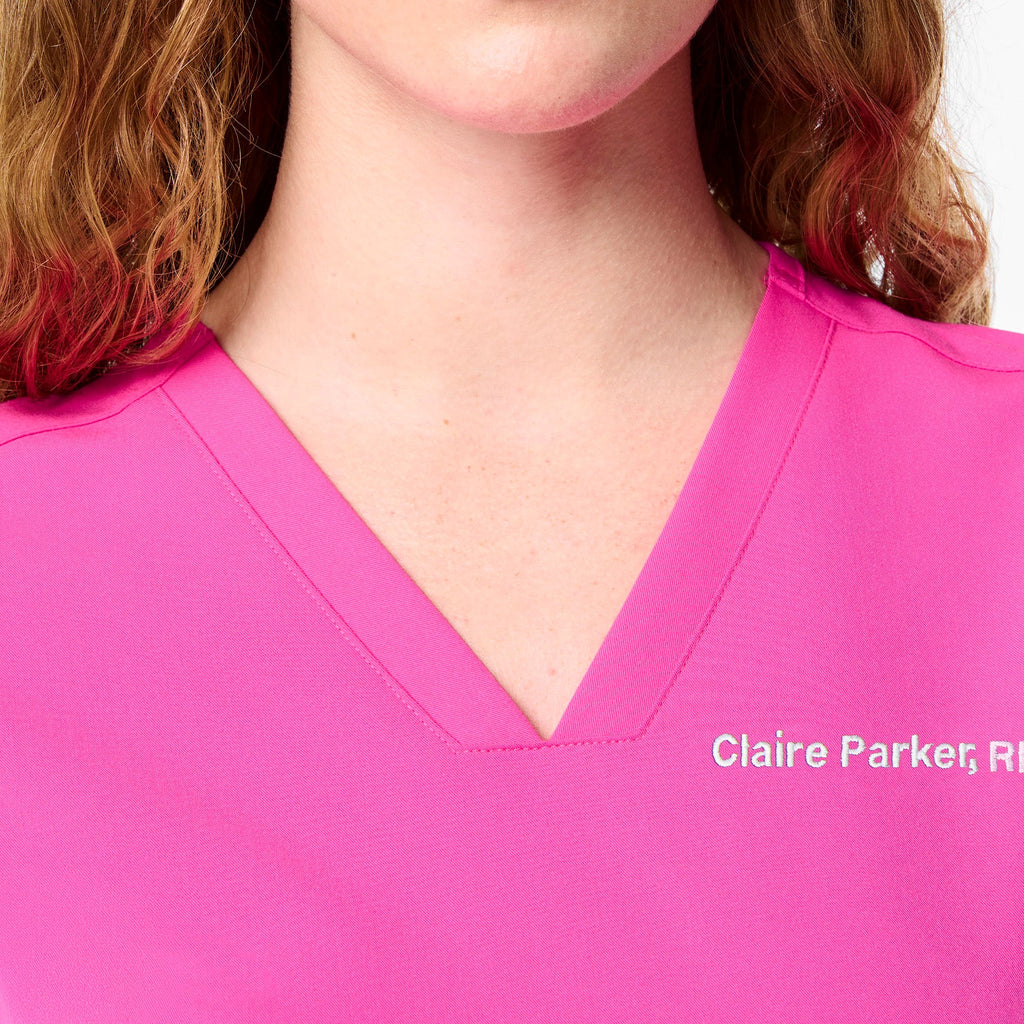 Casma Scrub Top™ - Rapid Response Pink