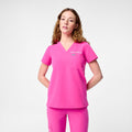 Catarina Scrub Top™ - Rapid Response Pink