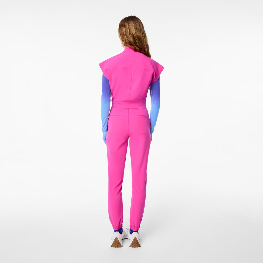 Rafaela Jogger ScrubJumpsuit™ - Rapid Response Pink