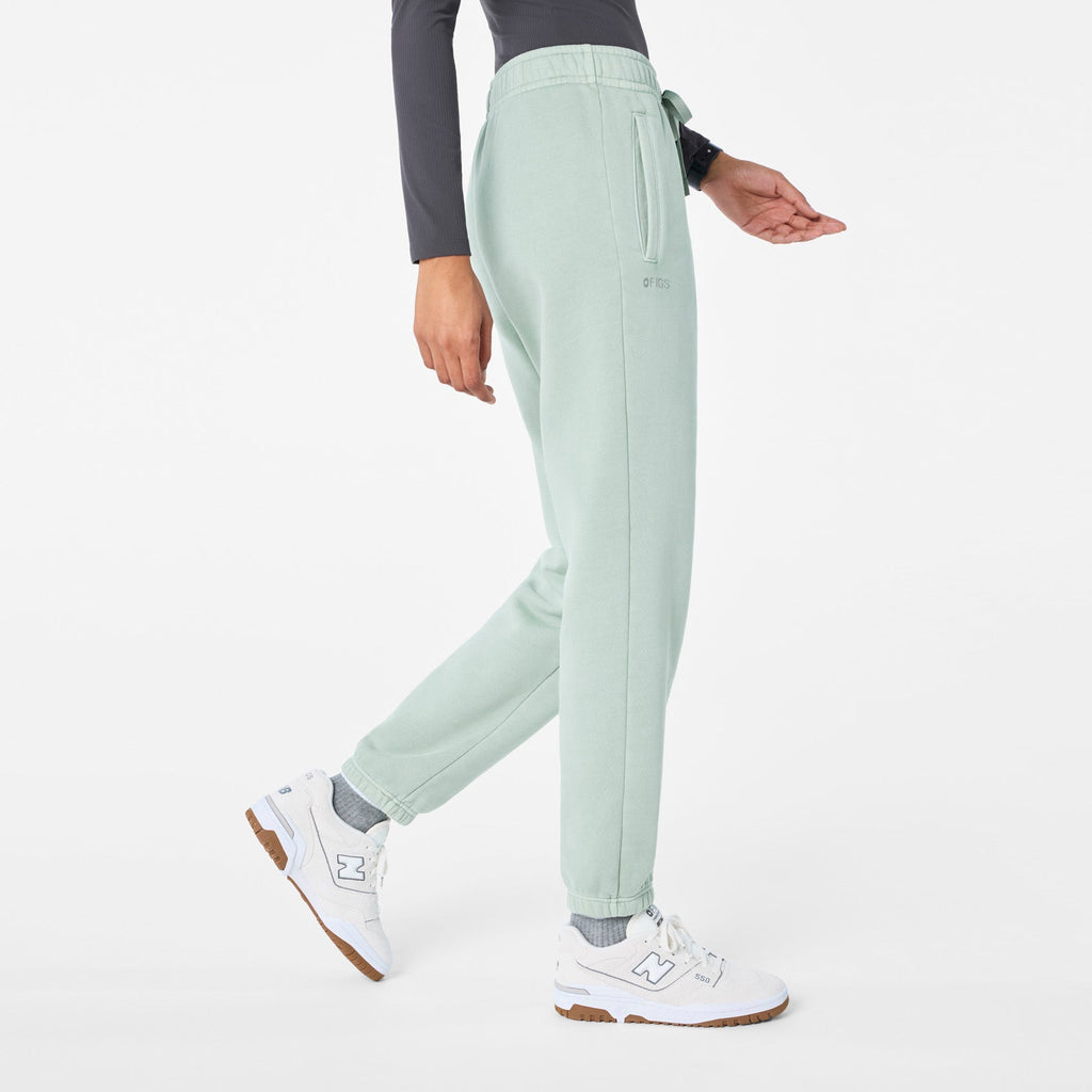 Hayden Vintage Wash Jogger Sweatpants - Soft Sage