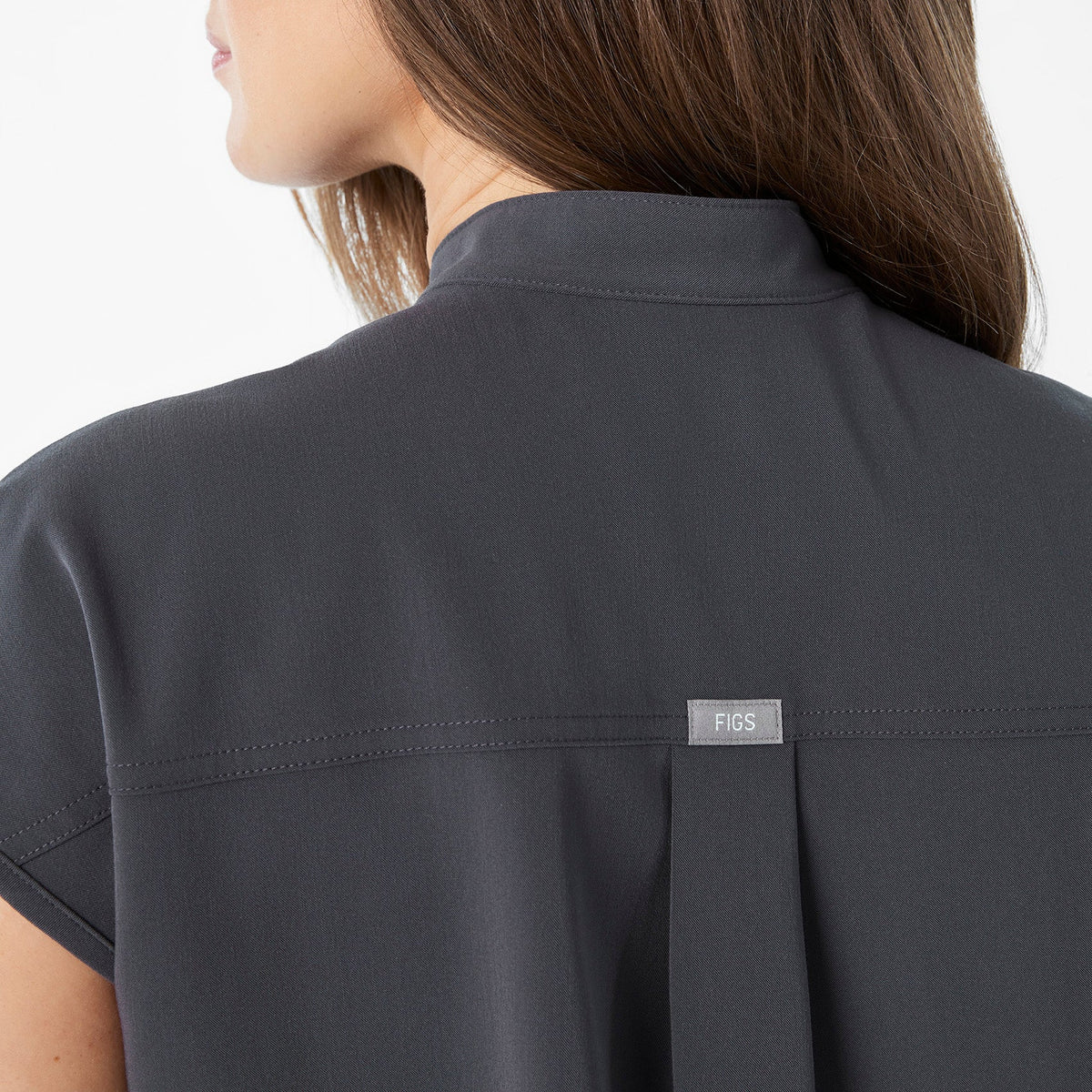 Rafaela Maternity Scrub Top - Charcoal