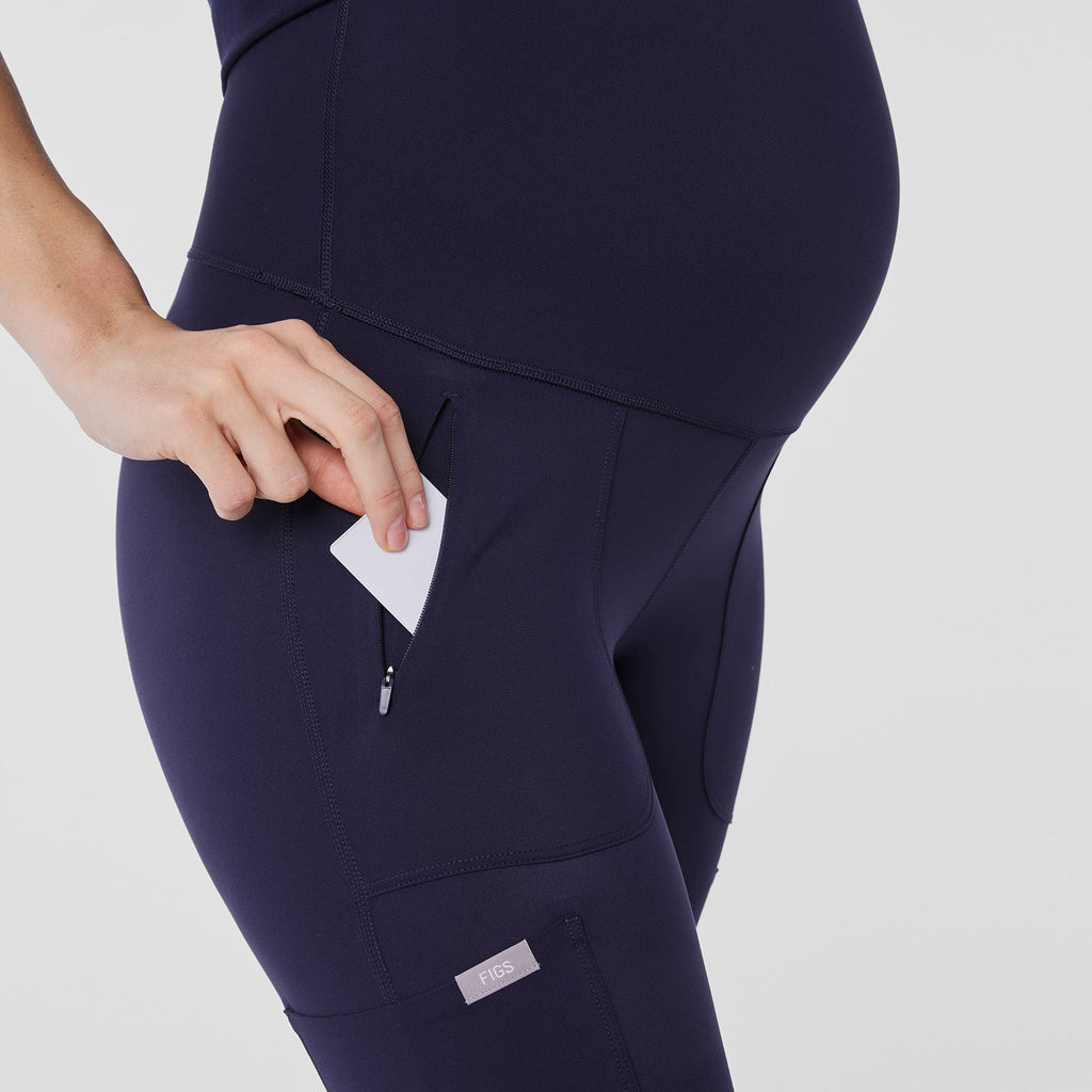 Ashland Maternity ScrubLegging™ - Navy